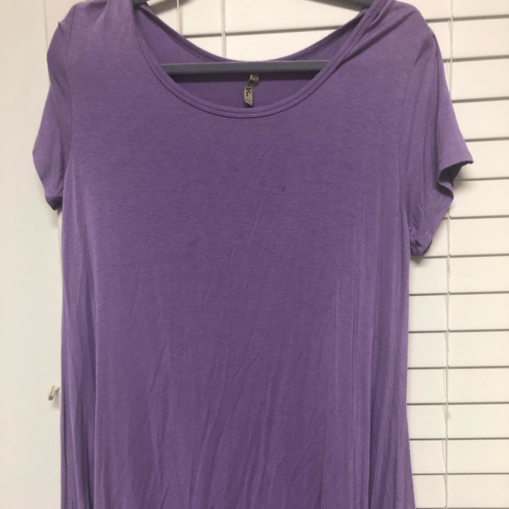 Purple legging top, Goo Yoo brand, size XL